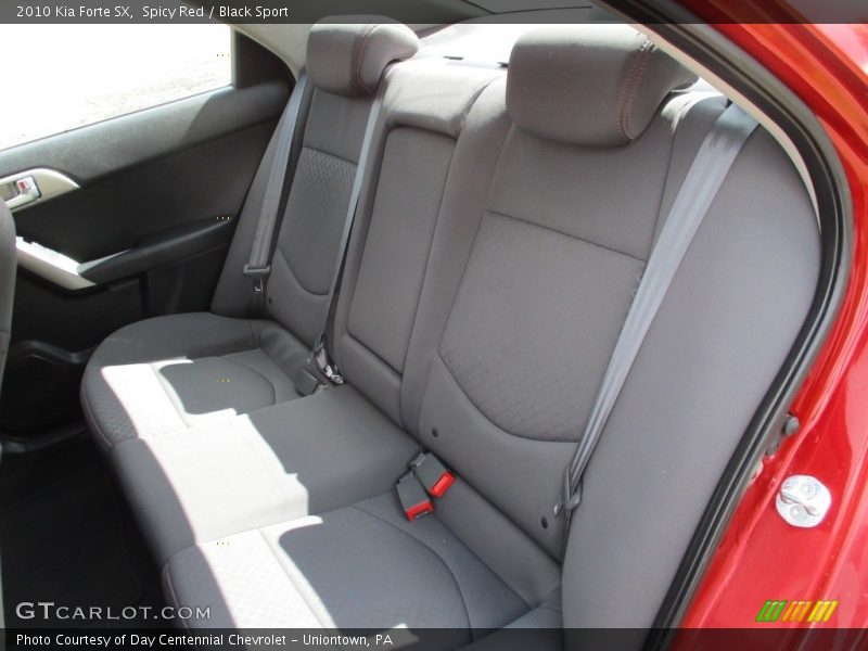 Spicy Red / Black Sport 2010 Kia Forte SX