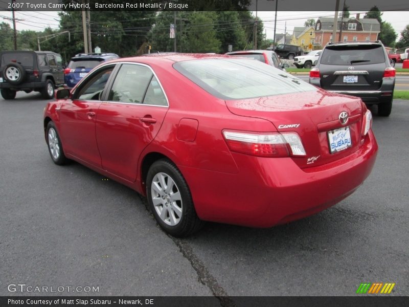 Barcelona Red Metallic / Bisque 2007 Toyota Camry Hybrid