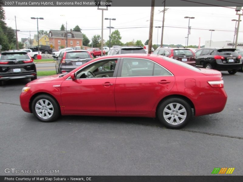 Barcelona Red Metallic / Bisque 2007 Toyota Camry Hybrid