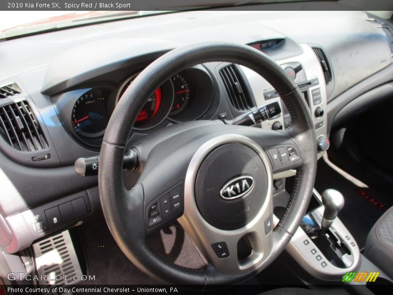 Spicy Red / Black Sport 2010 Kia Forte SX