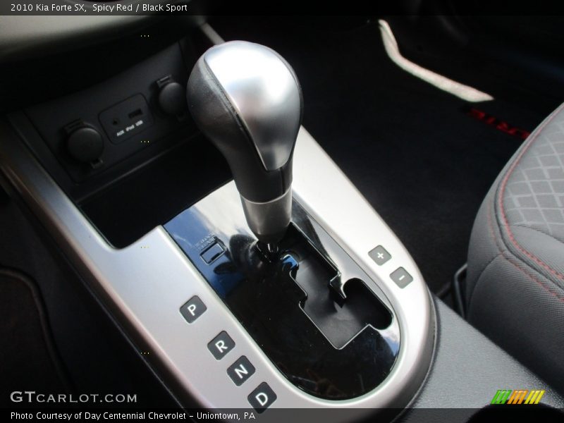 Spicy Red / Black Sport 2010 Kia Forte SX