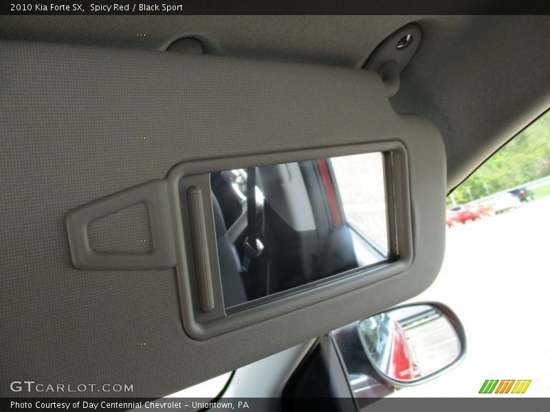 Spicy Red / Black Sport 2010 Kia Forte SX