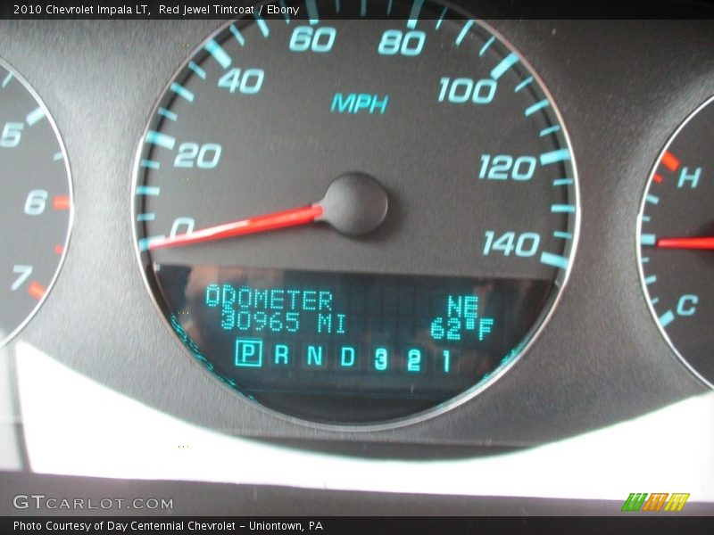 Red Jewel Tintcoat / Ebony 2010 Chevrolet Impala LT
