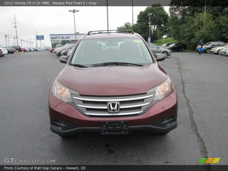 Basque Red Pearl II / Gray 2012 Honda CR-V LX 4WD
