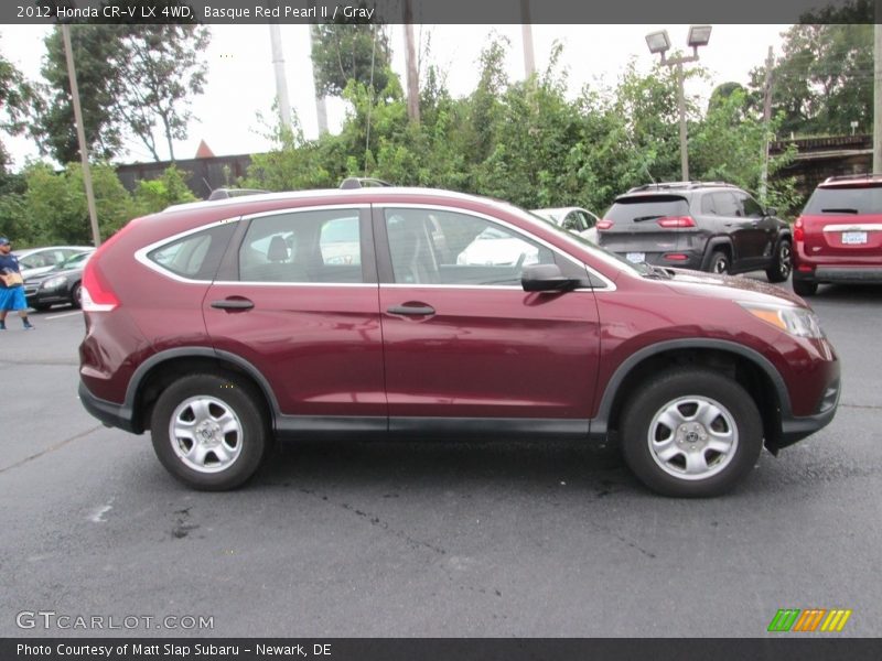 Basque Red Pearl II / Gray 2012 Honda CR-V LX 4WD