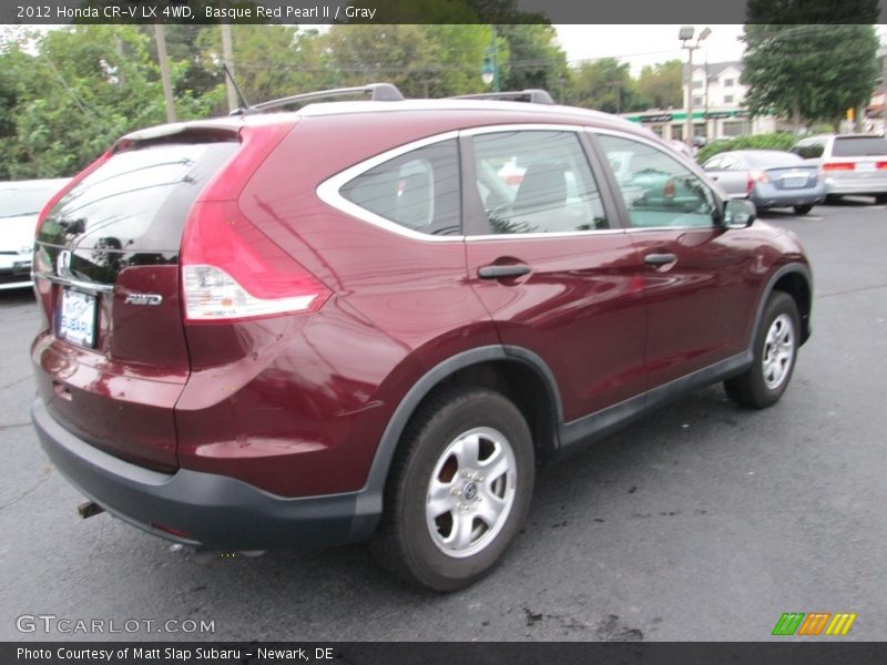Basque Red Pearl II / Gray 2012 Honda CR-V LX 4WD