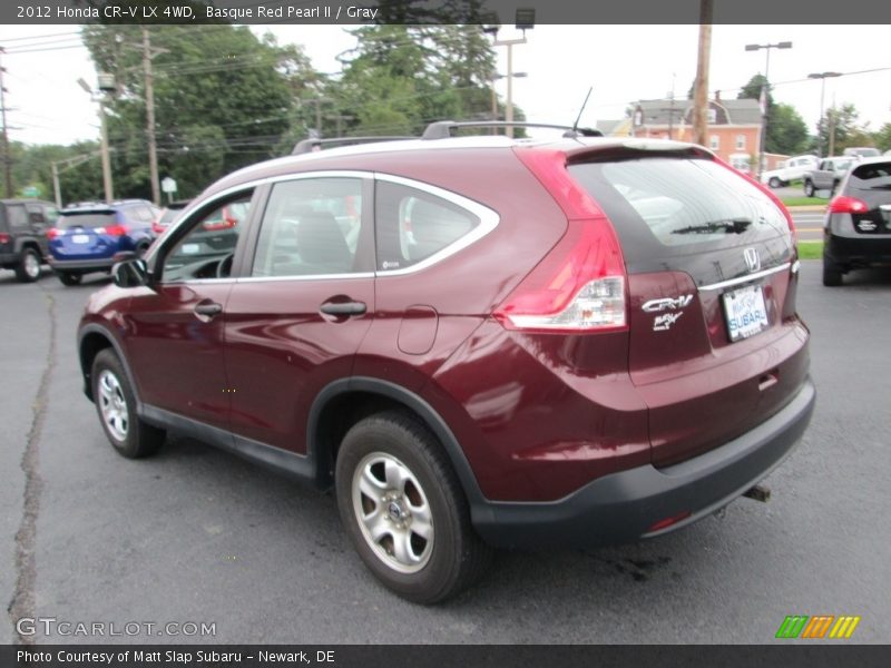 Basque Red Pearl II / Gray 2012 Honda CR-V LX 4WD