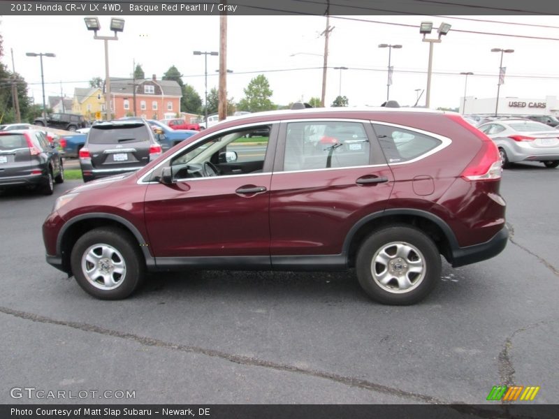 Basque Red Pearl II / Gray 2012 Honda CR-V LX 4WD