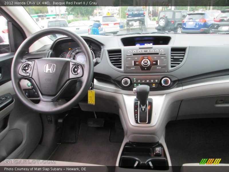 Basque Red Pearl II / Gray 2012 Honda CR-V LX 4WD