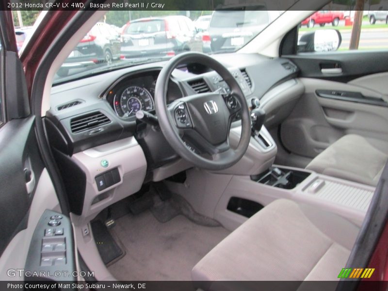 Basque Red Pearl II / Gray 2012 Honda CR-V LX 4WD