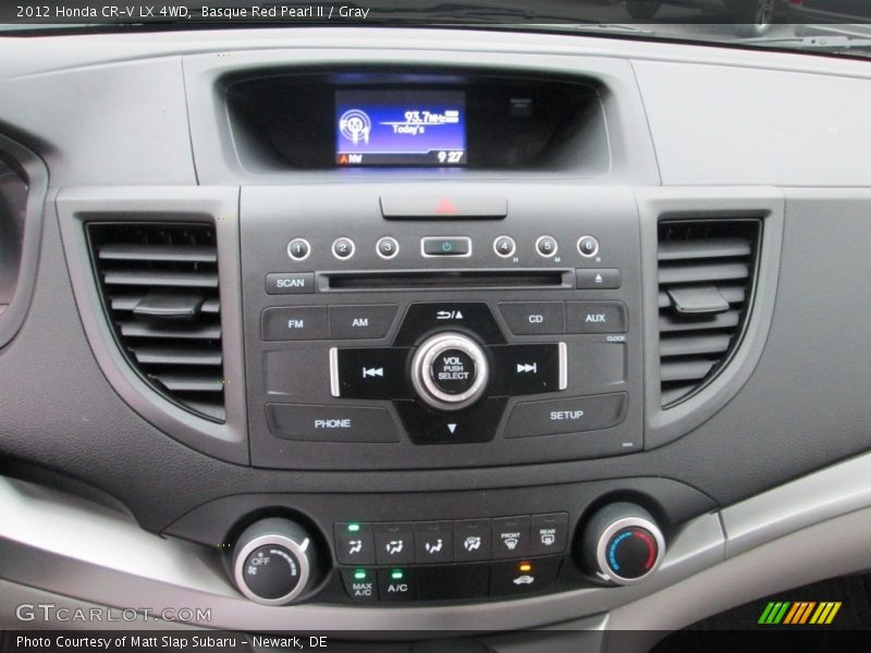 Basque Red Pearl II / Gray 2012 Honda CR-V LX 4WD