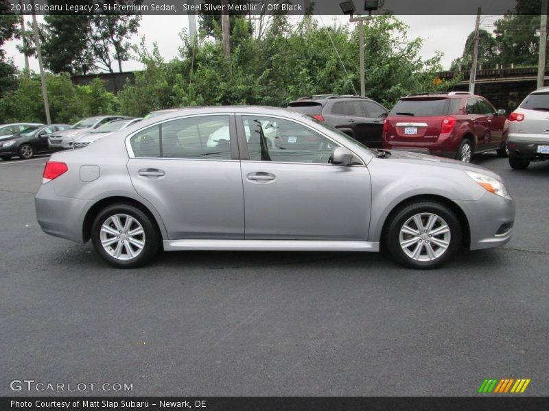 Steel Silver Metallic / Off Black 2010 Subaru Legacy 2.5i Premium Sedan