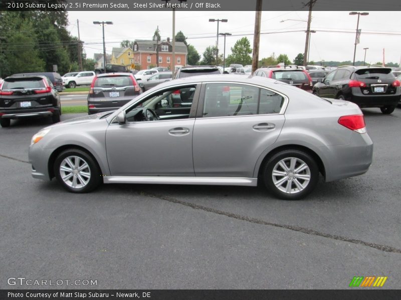Steel Silver Metallic / Off Black 2010 Subaru Legacy 2.5i Premium Sedan