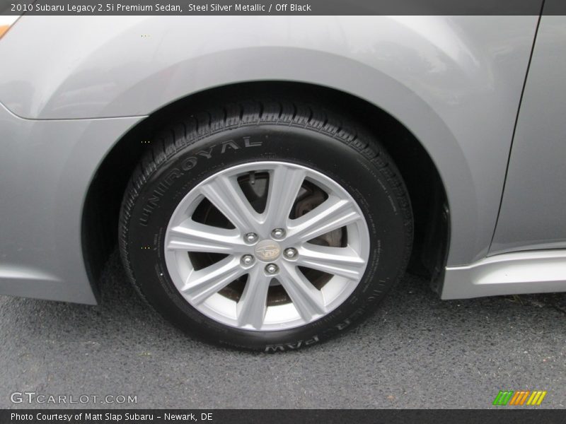 Steel Silver Metallic / Off Black 2010 Subaru Legacy 2.5i Premium Sedan