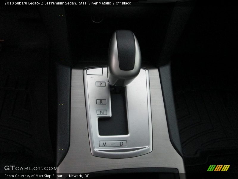 Steel Silver Metallic / Off Black 2010 Subaru Legacy 2.5i Premium Sedan