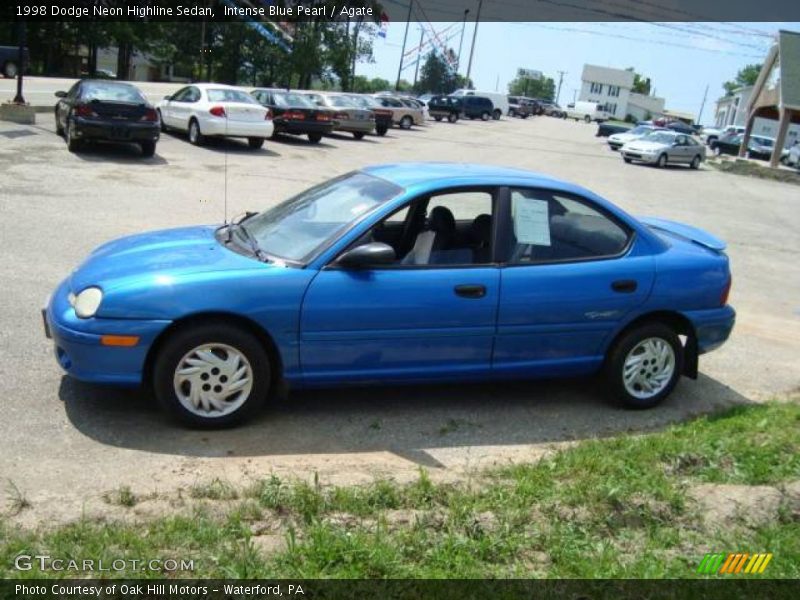 Intense Blue Pearl / Agate 1998 Dodge Neon Highline Sedan