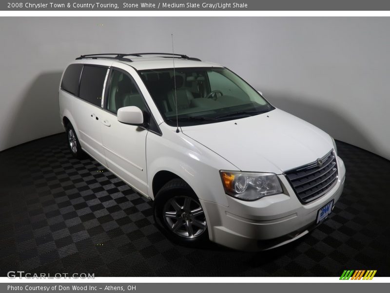 Stone White / Medium Slate Gray/Light Shale 2008 Chrysler Town & Country Touring