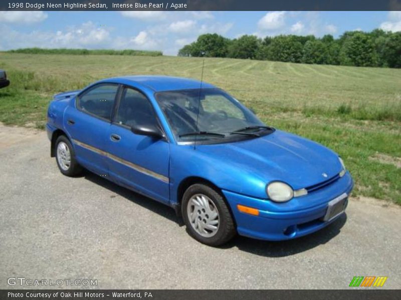 Intense Blue Pearl / Agate 1998 Dodge Neon Highline Sedan