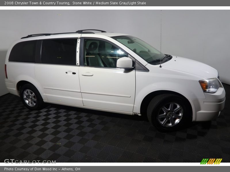 Stone White / Medium Slate Gray/Light Shale 2008 Chrysler Town & Country Touring