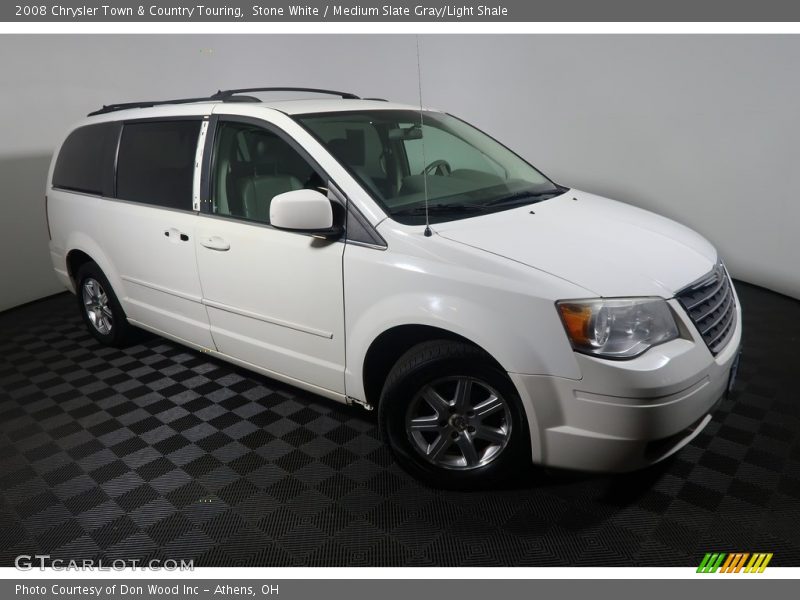 Stone White / Medium Slate Gray/Light Shale 2008 Chrysler Town & Country Touring
