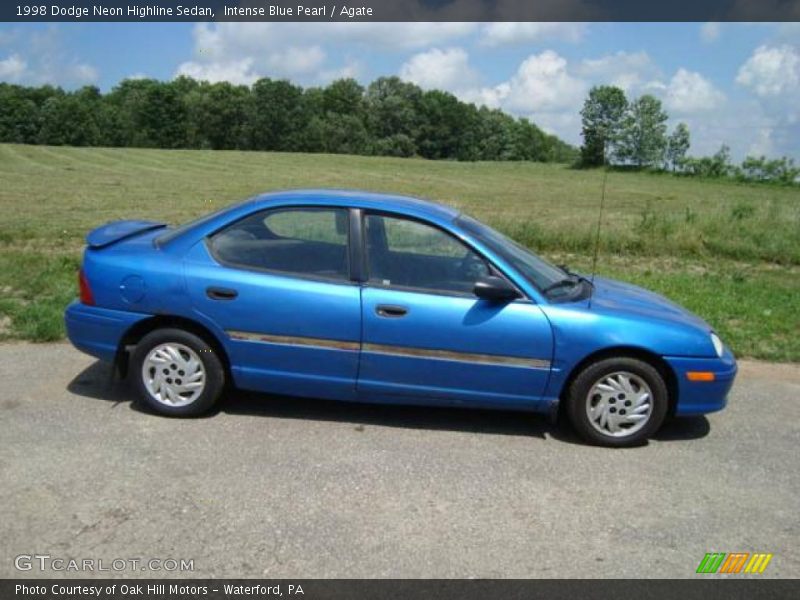 Intense Blue Pearl / Agate 1998 Dodge Neon Highline Sedan