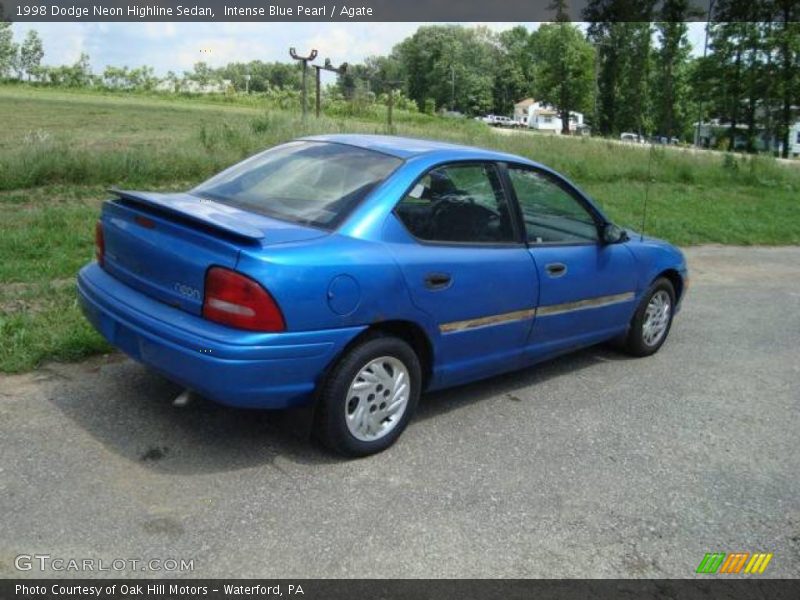 Intense Blue Pearl / Agate 1998 Dodge Neon Highline Sedan