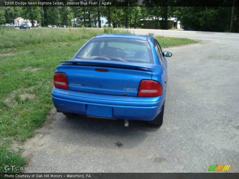 Intense Blue Pearl / Agate 1998 Dodge Neon Highline Sedan