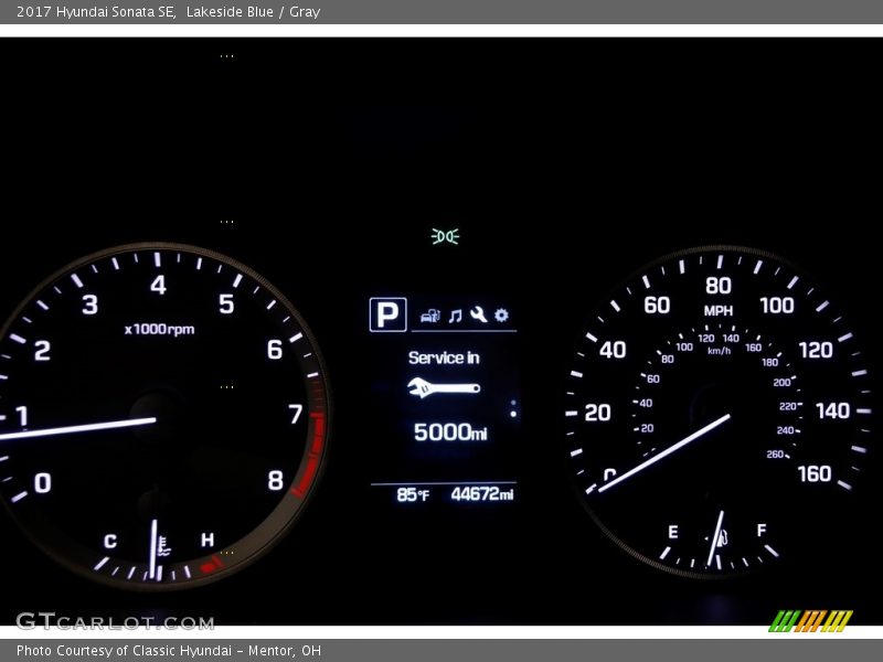 Lakeside Blue / Gray 2017 Hyundai Sonata SE