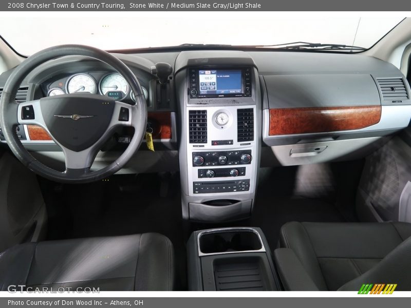 Stone White / Medium Slate Gray/Light Shale 2008 Chrysler Town & Country Touring