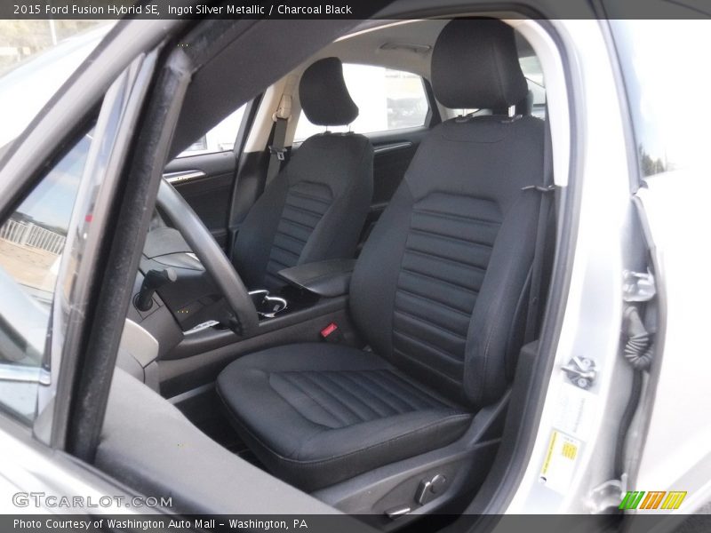 Ingot Silver Metallic / Charcoal Black 2015 Ford Fusion Hybrid SE