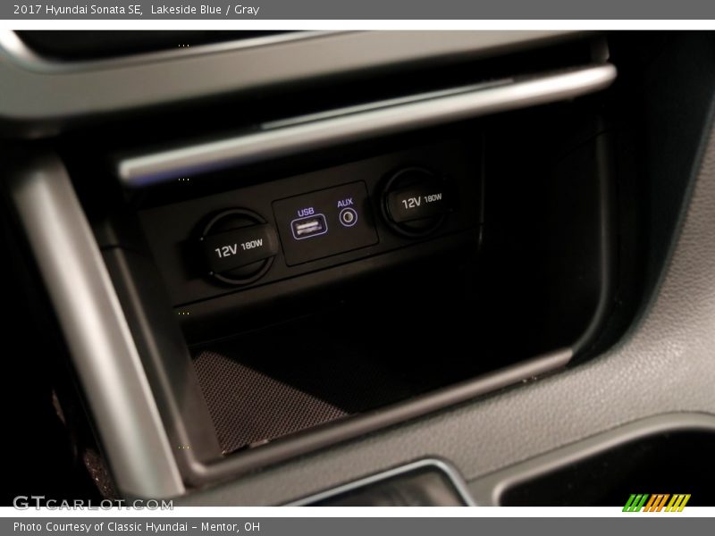 Lakeside Blue / Gray 2017 Hyundai Sonata SE