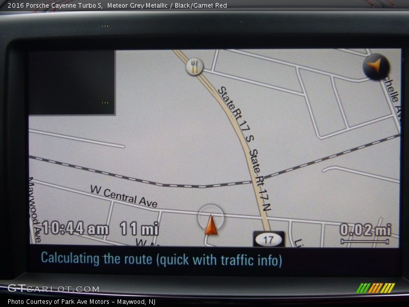Navigation of 2016 Cayenne Turbo S
