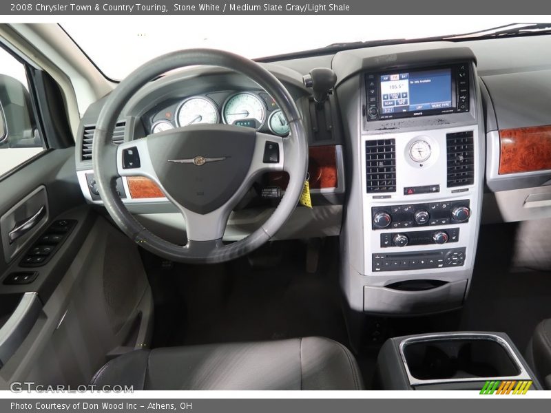 Stone White / Medium Slate Gray/Light Shale 2008 Chrysler Town & Country Touring