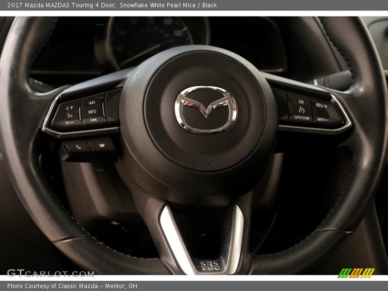 Snowflake White Pearl Mica / Black 2017 Mazda MAZDA3 Touring 4 Door