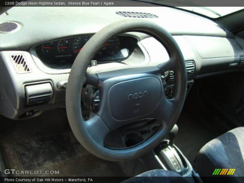 Intense Blue Pearl / Agate 1998 Dodge Neon Highline Sedan