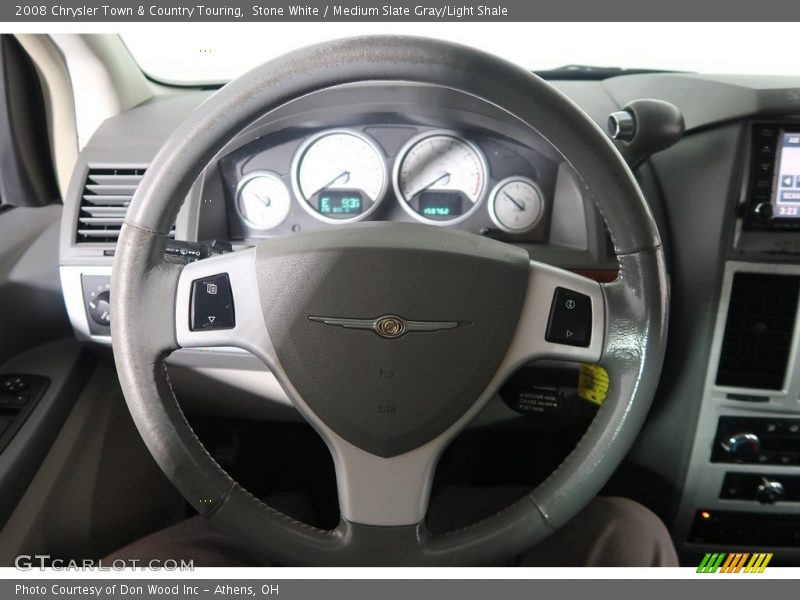 Stone White / Medium Slate Gray/Light Shale 2008 Chrysler Town & Country Touring