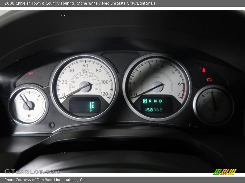 Stone White / Medium Slate Gray/Light Shale 2008 Chrysler Town & Country Touring