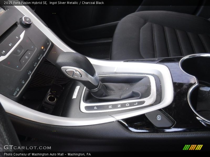 Ingot Silver Metallic / Charcoal Black 2015 Ford Fusion Hybrid SE