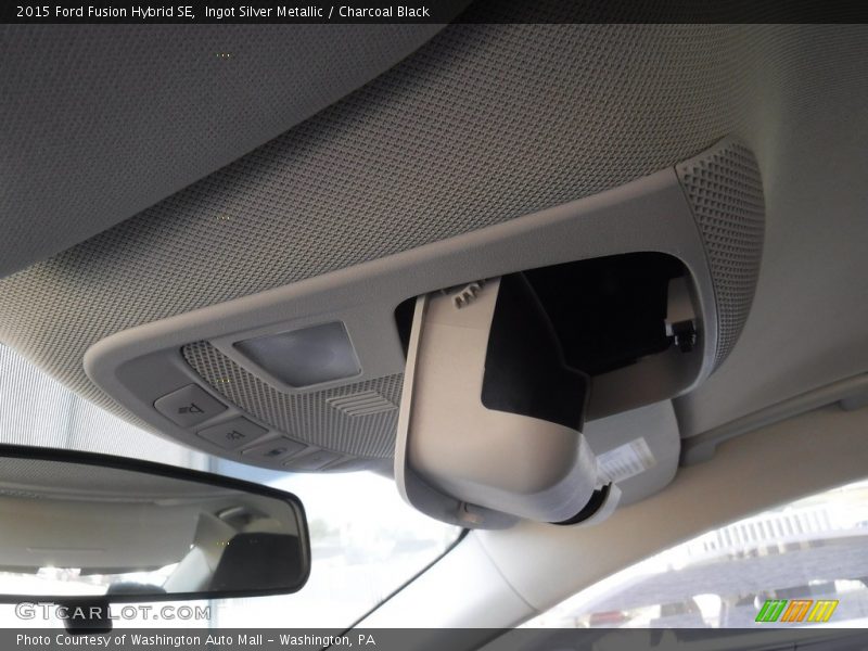 Ingot Silver Metallic / Charcoal Black 2015 Ford Fusion Hybrid SE