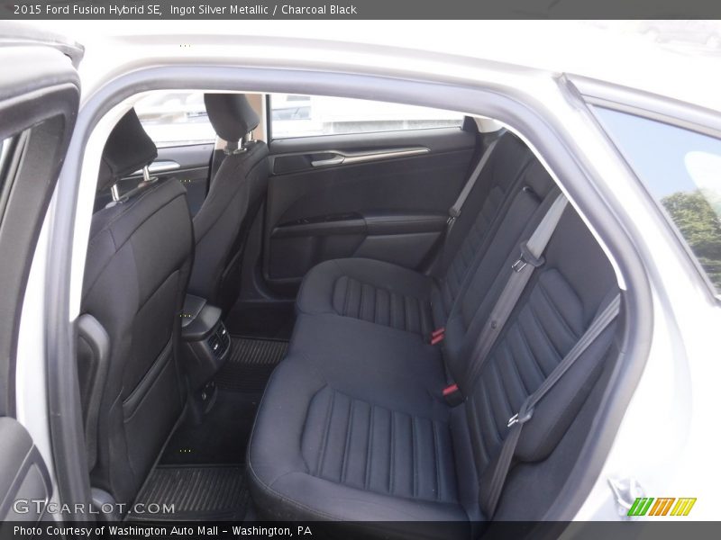 Ingot Silver Metallic / Charcoal Black 2015 Ford Fusion Hybrid SE