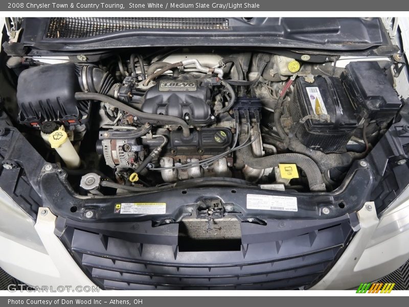 Stone White / Medium Slate Gray/Light Shale 2008 Chrysler Town & Country Touring