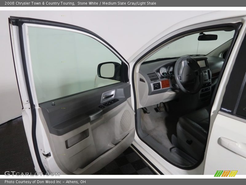 Stone White / Medium Slate Gray/Light Shale 2008 Chrysler Town & Country Touring