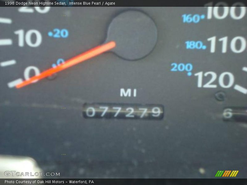 Intense Blue Pearl / Agate 1998 Dodge Neon Highline Sedan