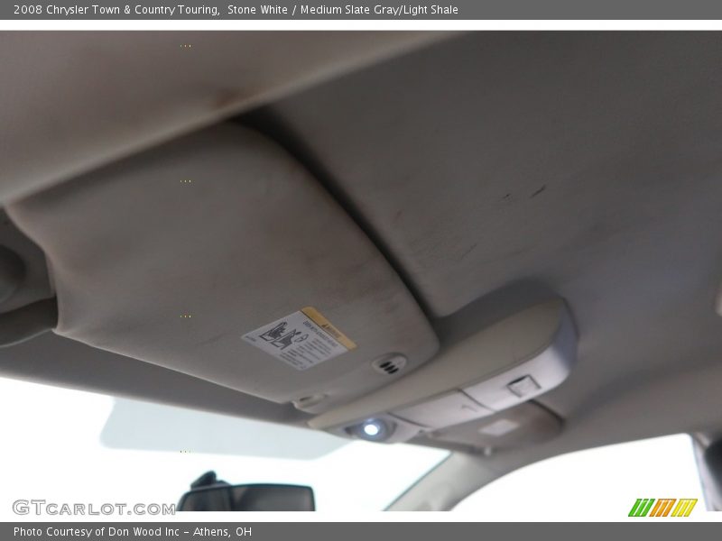 Stone White / Medium Slate Gray/Light Shale 2008 Chrysler Town & Country Touring