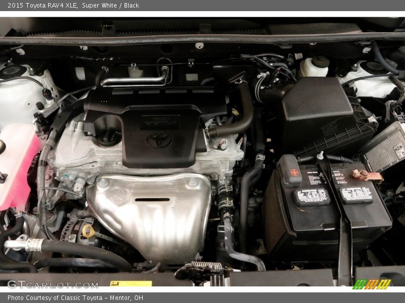 Super White / Black 2015 Toyota RAV4 XLE
