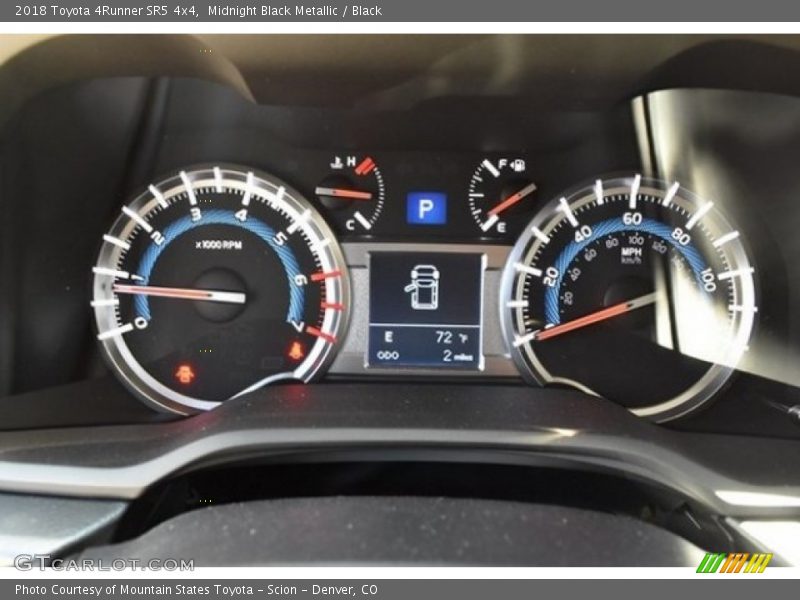 Midnight Black Metallic / Black 2018 Toyota 4Runner SR5 4x4