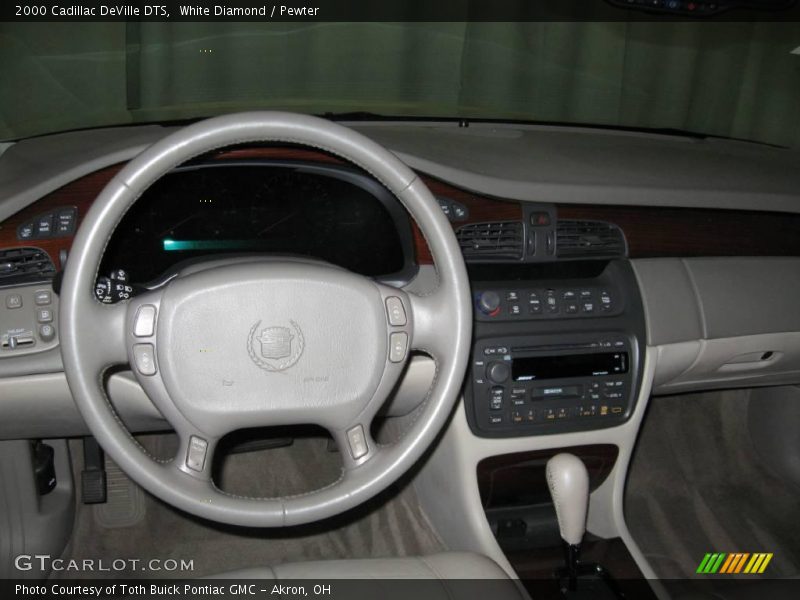 White Diamond / Pewter 2000 Cadillac DeVille DTS