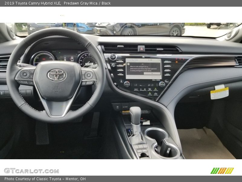Predawn Gray Mica / Black 2019 Toyota Camry Hybrid XLE