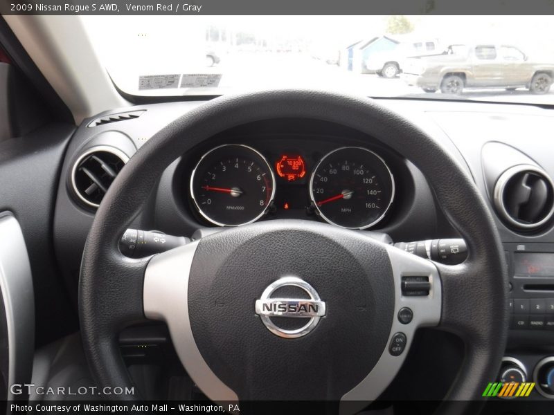 Venom Red / Gray 2009 Nissan Rogue S AWD
