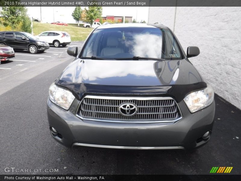Cypress Green Pearl / Sand Beige 2010 Toyota Highlander Hybrid Limited 4WD